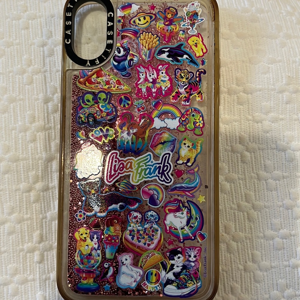 Lisa Frank x Casetify iPhone X Glitter case